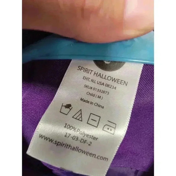 Purple long jacket Child size medium - Picture 3 of 3